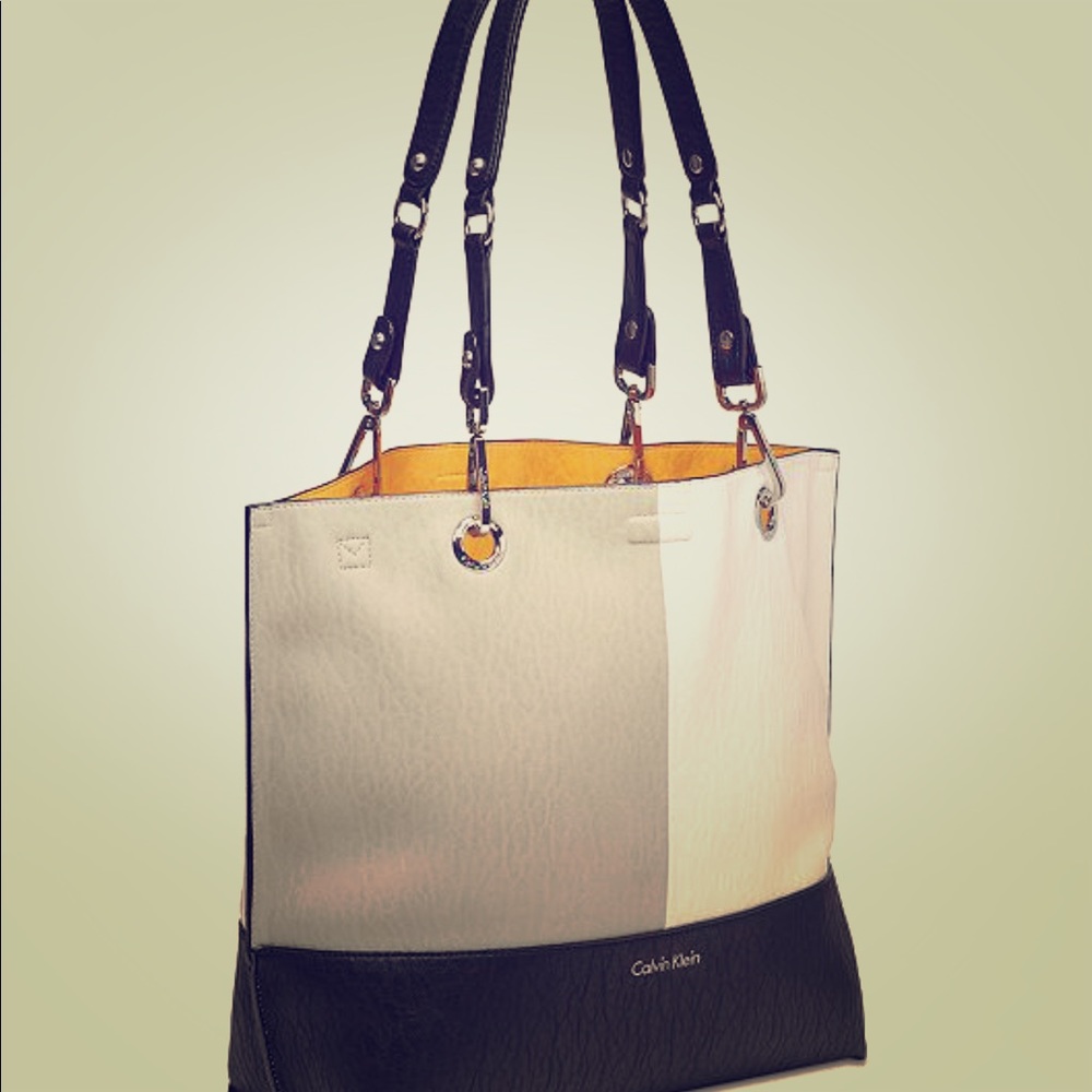 Calvin Klein reversible faux leather bag NEW